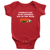 Garbage Truck Baby One-piece - Trash Truck Baby Bodysuit - Garbage Truck Driver Baby Gift - Garbage Day - Many Sizes And Colors