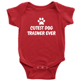 Dog Trainer Baby One-piece - Dog Trainer Baby Bodysuit - Cutest Dog Trainer Ever - Many Sizes And Colors - Dog Trainer Baby Gift