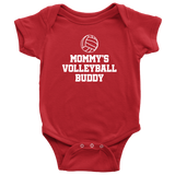 Volleyball Baby Bodysuit - Volleyball Player Baby Gift - Volleyball Baby One-piece - Mommy's Volleyball Buddy - First Birthday or Baby Shower Gift