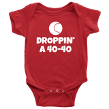 Funny Tennis Baby One-piece - Tennis Baby Bodysuit - Droppin a 40-40 - Tennis Player Baby Gift - Many Sizes And Colors Available