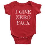 Funny French Baby One-piece - French Teacher Baby Gift - I Give Zero Faux - Cute Baby Bodysuit - Many Sizes And Colors Available