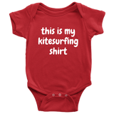 Funny Cute Baby Bodysuit - Kitesurfing Baby One-piece - This Is My Kitesurfing Shirt - Many Sizes And Colors Available - Baby Shower Gift