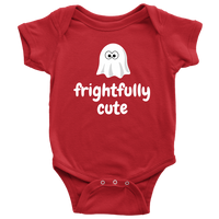 Cute Halloween Baby Shirt - Halloween Baby One-piece - Spooky Baby Bodysuit - Frightfully Cute - Halloween Baby Gift - All Cotton