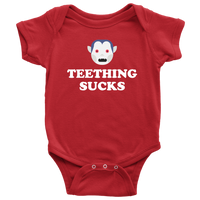 Halloween Baby Bodysuit - Creepy Baby One-piece - Spooky Baby Shirt - Vampire Baby Shirt - Halloween Baby Gift - Teething Sucks