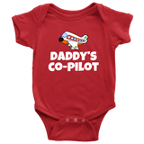 Cute Pilot Baby Shirt - Aviator Baby One-piece - Daddy's Co-pilot - Many Sizes And Colors - Baby Shower Gift Idea