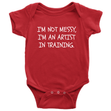 Funny Artist Baby One-piece - Art Teacher Baby Gift - Artist Baby Bodysuit - Artist In Training - Many Sizes And Colors Available