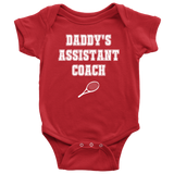 Cute Baby One-piece - Coach Baby Shirt - Daddy's Assistant Coach - Custom Text Available - Many Sizes And Colors - Baby Shower Gift Idea