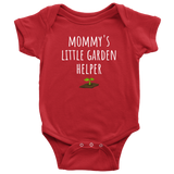 custom order - mommy's little garden helper - baby bodysuit