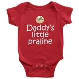 Chocolatier Baby One-piece - Chocolate Maker Baby Gift - Daddy's Little Praline - Many Sizes And Colors - Baby Shower or Birthday