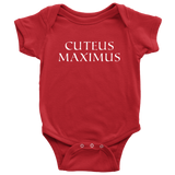 Cute Latin Baby One-piece - Latin Teacher Baby Shirt - Latin Baby Bodysuit - Cuteus Maximus - Baby Shower Gift - Many Sizes And Colors