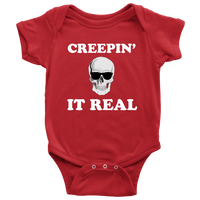 Halloween Baby Bodysuit - Creepy Baby One-piece - Spooky Baby Shirt - Skeleton Baby Shirt - Halloween Baby Gift - Creepin' It Real