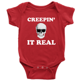 Halloween Baby Bodysuit - Creepy Baby One-piece - Spooky Baby Shirt - Skeleton Baby Shirt - Halloween Baby Gift - Creepin' It Real