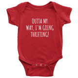 Thrifting Baby One-piece - Thrifter Baby Shirt - Junking or Antiquing Baby - Outta My Way I'm Going Thrifting - Many Sizes And Colors