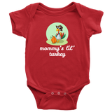 Cute Thanksgiving Baby Bodysuit - Thanksgiving Baby One-piece - Mommy's Lil' Turkey - Many Sizes And Colors