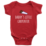 Cute Carpenter Baby One-piece - Carpentry Baby Shirt - Daddy's Little Carpenter - Many Sizes And Colors Available - All Cotton
