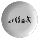 Zombie Plate - Funny Zombie Gift - Gift For Zombie Fans - Halloween Zombie Present - Zombie Evolution - Undead Plate