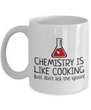 Funny Chemistry Mug - Chemistry Teacher Gift Idea - Chemist Present - Chemistry Is Like Cooking