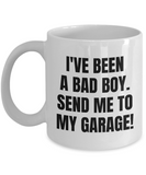 Auto Mechanic Gift - Car Lover, Enthusiast, Restorer - Grease Monkey Mug - Send Me To My Garage