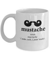 Funny Coffee Mug - Mustache Definition