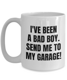 Auto Mechanic Gift - Car Lover, Enthusiast, Restorer - Grease Monkey Mug - Send Me To My Garage