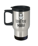 Cute Mom Travel Mug - Mother's Day - Mother's Birthday Gift - Funny Sheep Pun - Love You Maaaa