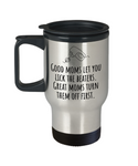 Funny Mom Travel Mug - Mother Gift Idea - Mother's Day - Mother's Birthday - Lick The Beaters