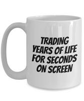 Funny Animator Mug - Animator Gift Idea - Animation Present - Years Of Life For Seconds On Screen