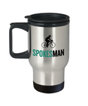 Bicycle Rider Gift - Present For Cyclist - Road Bike Travel Mug - SpokesMan