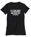 Funny Hydroponics Shirt - Hydroponic Gardener Gift - All I Care About Is Hydroponics - Cotton T-Shirt