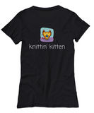 Cute Knitting Present - Cat Lover, Knitter Shirt - Knittin' Kitten