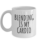 Makeup Artist Coffee Mug - Funny Makeup Gift Idea - Blending Is My Cardio - Makeup Hobbyist Present