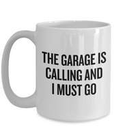 Auto Mechanic Gift Idea - Car Repairman Mug - Grease Monkey Present - Garage Is Calling