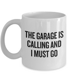 Auto Mechanic Gift Idea - Car Repairman Mug - Grease Monkey Present - Garage Is Calling