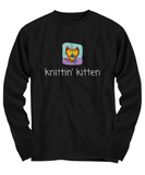 Cute Knitting Present - Cat Lover, Knitter Shirt - Knittin' Kitten