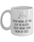 Funny Mom Mug - Mother Gift Idea - Mother's Day - Mother's Birthday - Lick The Beaters