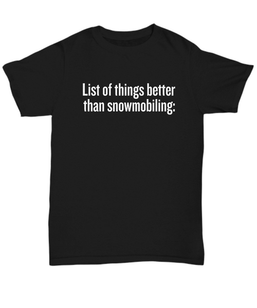 NEW PHRASINATOR: list of things better than snowmobiling
