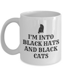 Funny Witch Mug - Witchcraft Gift Idea - Pagan, Occult, Wiccan Gift Idea - Black Hats And Black Cats