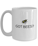 Beekeeping Present Idea - Gift For Beekeeper, Apiarist - Honey Bee Mug - Got Bees?