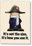 Funny Napoleon Card - History Teacher Gift - History Greeting Cards - Historian Valentine - Size - Greeting Card