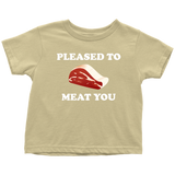 Butcher Toddler Shirt - Cute Butcher Toddler Tee - Pleased To Meat You - Birthday Gift
