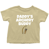 Cute Toddler Shirt - Archery Toddler Tee - Daddy's Archery Buddy - Birthday Gift Idea