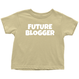 Blogging Toddler Shirt - Blogger Toddler Tee - Gift For Blogger's Kid - Future Blogger - Many Sizes And Colors - Birthday Gift Idea