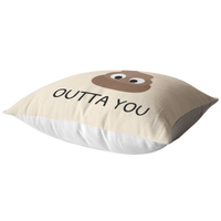 Funny Boyfriend Throw Pillow - Girlfriend Present Idea - Valentine's Day - Anniversary or Birthday Gift - Love the Shit Outta You