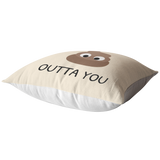 Funny Boyfriend Throw Pillow - Girlfriend Present Idea - Valentine's Day - Anniversary or Birthday Gift - Love the Shit Outta You