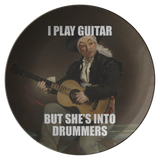 Funny Art Plate - Guitarist Gift Idea - Art History Nerd - Art Teacher Gift - Guitar Player Plate - Edouard Manet Parody - I Play Guitar