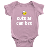 Cute Baby Bee One-Piece- Beekeeper Baby Shirt - Cute As Can Bee - Baby Shower or First Birthday Present - Many Sizes And Colors Available