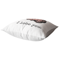 Nerdy Medical Gift - Doctor Valentine - I Lobe You - Brain Throw Pillow - Boyfriend or Girlfriend Gift - Valentine's Day, Anniversary