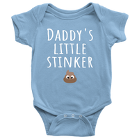 Funny Baby One-Piece - Cute Baby Shirt - Daddy's Little Stinker - Custom Text Available - Baby Shower Or First Birthday Present - Baby Gift