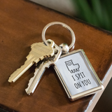 Llama Keychain - I Spit On You