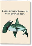 Marine Biologist Gifts - Hammerhead Shark Card - Marine Biology Greeting Cards - Hemmered - Greeting Card